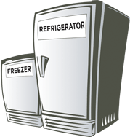 Image of a refrigerator and a freezer.