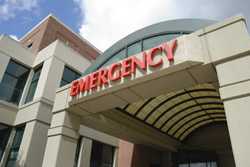 hospital emergency room entrance