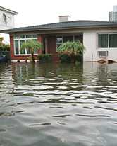 Flooded house