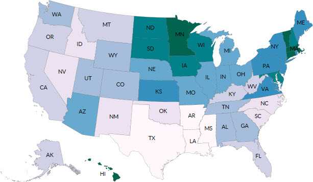 map of the US