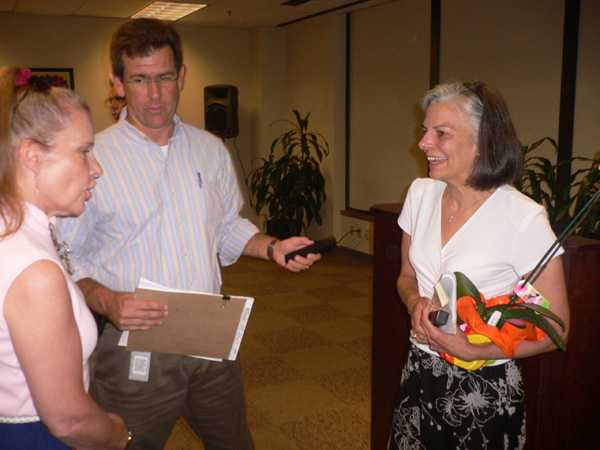 Dr. Gerberding, WS President Ted Pestorius, and Fellow PHA Linda Webb