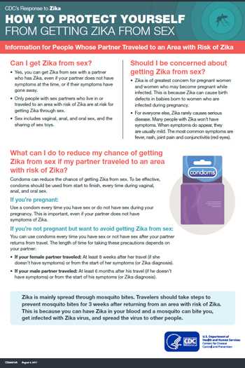 How to Protect Yourself from Getting Zika from Sex Information for People whose Partner Traveled to an Area with Zika factsheet thumbnail