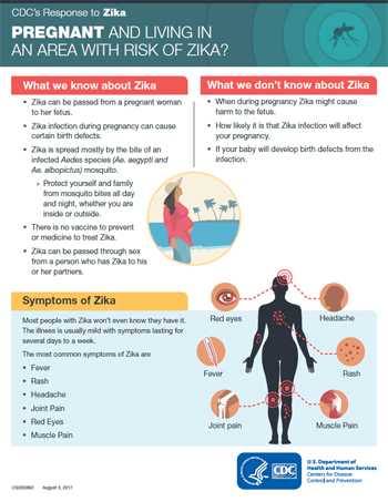 Infographic: Pregnant and living in an area with Zika?