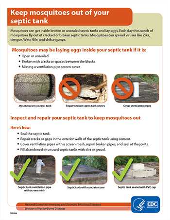 Keep mosquitoes out of your septic tank factsheet thumbnail