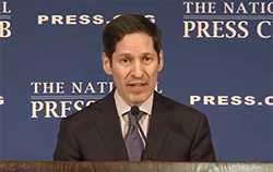 Dr. Tom Frieden speaking at a press conference